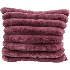 LVD Puffer Faux Fur Decorative Home Cushion Pillow 60x50cm Wild Ginger