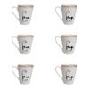 6PK LVD Ceramic Coffee Mug Cat Tails Home/Kitchen Drinkware 12cm Assorted