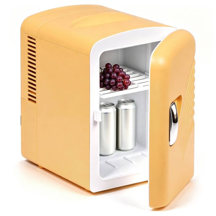 YOPOWER 4L/6 Can Mini Fridge Personal Cooler & Warmer Car Fridge