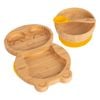 Tiny Dining 3pc Bamboo Penguin Baby Feeding Set with Suction Cup
