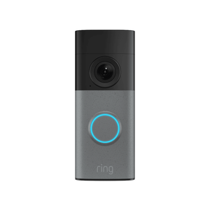 Ring Speckle Grey Wired Video Doorbell 2K Plug-In