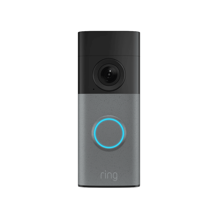 Ring Speckle Grey Wired Video Doorbell 2K Plug-In