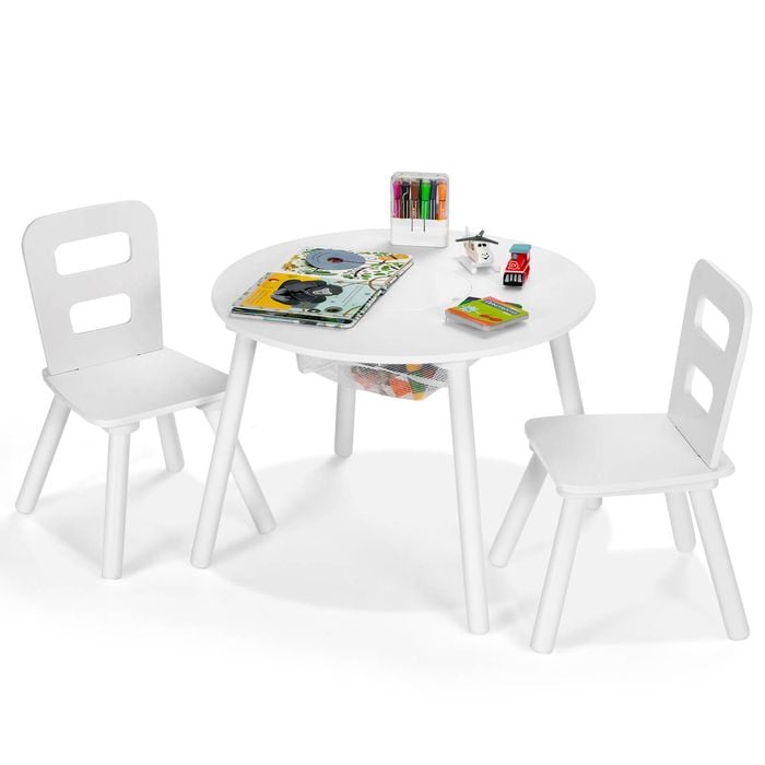 Costway 3in1 Kids Table Chair Set for Study Drawing