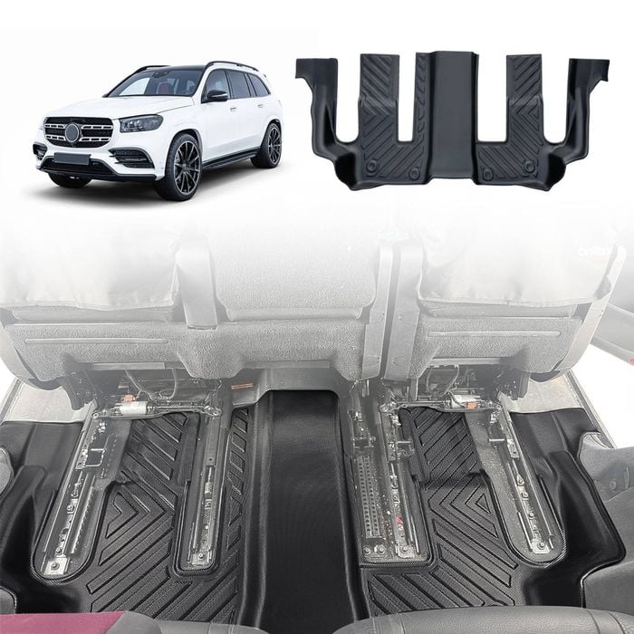 AUSGO Third Row Floor Mat for Mercedes-Benz GLS-Class GLS Class X167 2019-Onwards Car Liner Mat