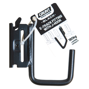 GRUNT Black E-Track Fitting With J Hook