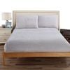 Ramesses Teddy Fleece Fitted Sheet Combo Set King-Grey