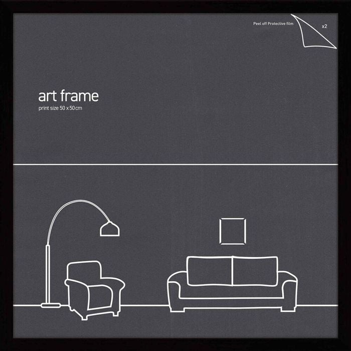 2PK Impact Merch Classic Picture Frame Fits 50x50cm Print - Black