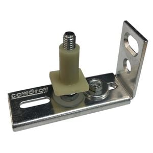 Cowdroy Zinc Plated Cupboard Bottom Pivot Assembly Track For Bi-Fold Doors