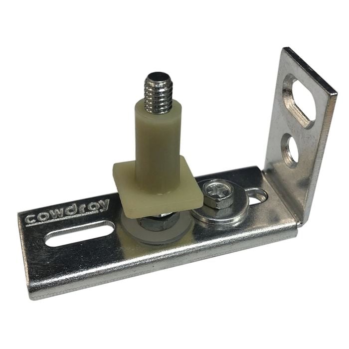Cowdroy Zinc Plated Cupboard Bottom Pivot Assembly Track For Bi-Fold Doors