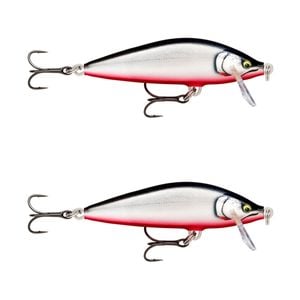2x Rapala 3.5cm Countdown Sinking Hardbody Balsa Fishing Lure -Gilded Red belly