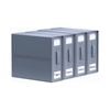 4x Kitchee Foldable Bed Sheet Storage Box – Linen & Closet Organiser Grey