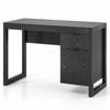 Costway Modern Computer Desk Writing Workstation Drawer Home Office Black