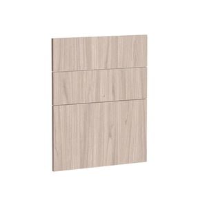 Kaboodle 600mm Silver Ash Modern 3 Drawer Panels