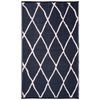 Fab Habitat 180x270cm Black And Natural Nairobi Diamond Recycled Plastic Outdoor Rug