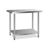 Cefito 1219x610mm Commercial Stainless Steel Kitchen Island Bench
