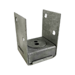 VUEPRO 90mm Galvanised Bolt Down Post Support - Carton of 10