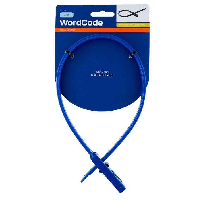 WordCode 20mm x 560mm 3 Dial Zip Lock
