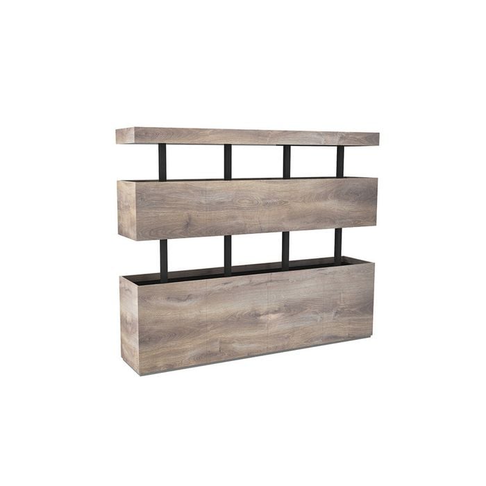 Modern Home Living TRIBECA Display Unit  200cm(W)x40cm(D)x156cm(H) - Warm Oak
