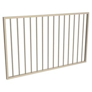 ProtectorAl 1201-1500 x 900mm Paperbark Aluminium Flat Top Garden Gate 