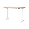 Oikiture Electric Standing Desk Single Motor 150cm OAK Tabletop