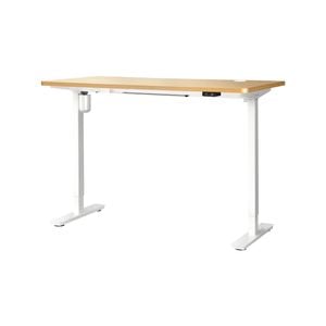 Oikiture Electric Standing Desk Single Motor 150cm OAK Tabletop