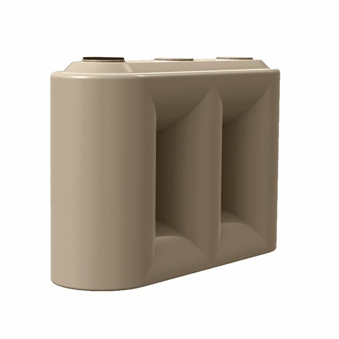 Clark 5000L Poly Slim Water Tank - Gull Grey