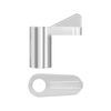 Rolltrak Zinc Flyscreen Swivel Clip Offset - 8 Pack