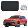 Front Windscreen Sun Shade for SsangYong Korando 2019 - Current C300 - Standard 150 x 85 cm - Black