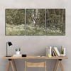 3pcs Forest Art Prints Dark Green Print 100% Australian Made 3 x 40x60cm (Metal Print)
