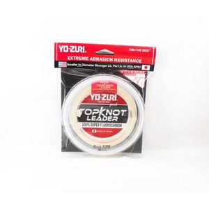 Yo Zuri Topknot 30yd Natural Clear Fluorocarbon Fishing Leader 80lb