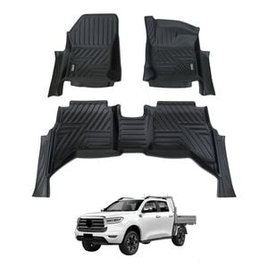AUSGO Car Floor Mats for GWM Cannon L/ Base 2020-Onwards All-Weather Floor Liners