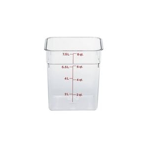 Cambro CamSquare Storage Container Polycarbonate Clear 215x215x230mm / 7.6Lt