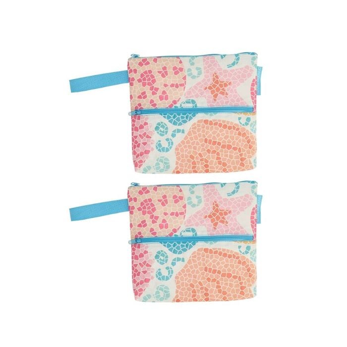 2PK Annabel Trends Womens Beach Pouch 29x27cm - Shelly Beach