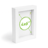 Nicola Spring 3d Box Photo Frame - 4" X 6" - White