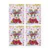 4x Maxwell & Williams Donna Sharam Kaleidoscope Tea Towel Roger 50x70cm