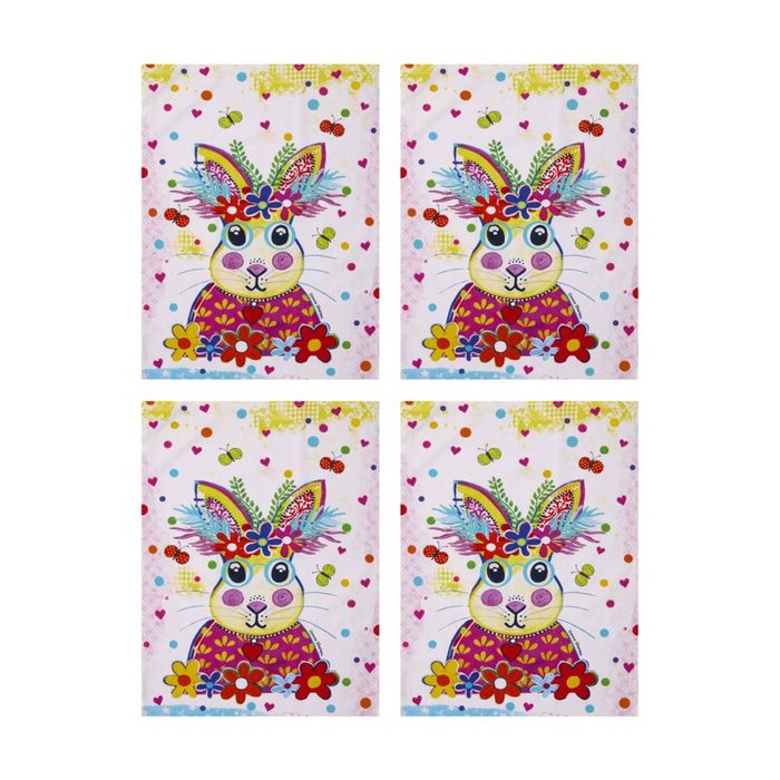 4x Maxwell & Williams Donna Sharam Kaleidoscope Tea Towel Roger 50x70cm