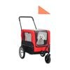Topet 2 In 1 Pet Stroller Bicycle Trailer Pram Pet Jogger Dog Cat Size S/m