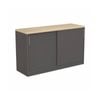 Olg Ekosystem Credenza New Oak With Charcoal W1200mm X D400mm X H720mm