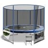Oz Trampolines Summit Round 14 Ft. Above Ground Trampoline - Blue