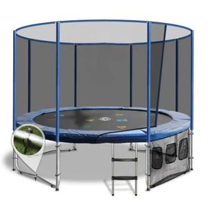 Oz Trampolines Summit Round 14 Ft. Above Ground Trampoline - Blue