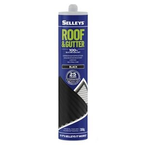 Selleys 310g Roof and Gutter Silicone - Black