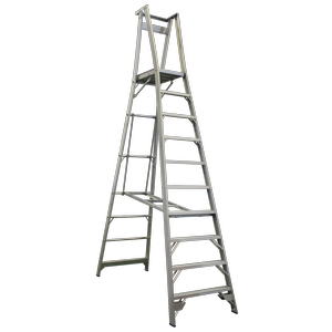 INDALEX 3.0m Industrial Aluminium 150kg Pro Series Platform Ladder
