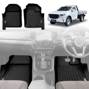 3D Floor Mats for Mazda BT-50 BT50 Single Cab 2020-Onwards TF Series All-Weather Heavy Duty