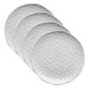 4PK Ecology Speckle Milk 27cm Stoneware Dinner Plate Round - White