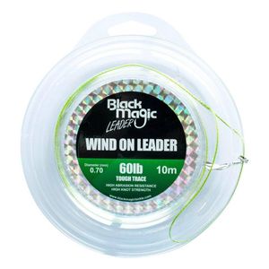 Black Magic Wind On Tough Trace Monofilament Fishing Leader 60lb