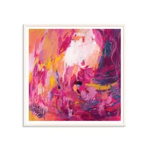 Artist Lane "Willing to Love Myself" by Amira Rahim - 75x75cm White Framed Print