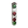 Deck The Halls Jumbo Bauble Ornameny - 6 Pack