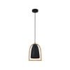 CLA Lighting SWING Ellipse Wood Frame Pendant Light - Black