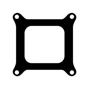 4 Barrel Open Hole Carburettor Base Gasket, Holley Square Bore
