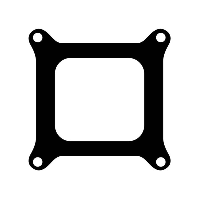 4 Barrel Open Hole Carburettor Base Gasket, Holley Square Bore